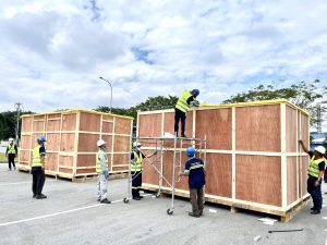 Đóng gói, vận chuyển máy