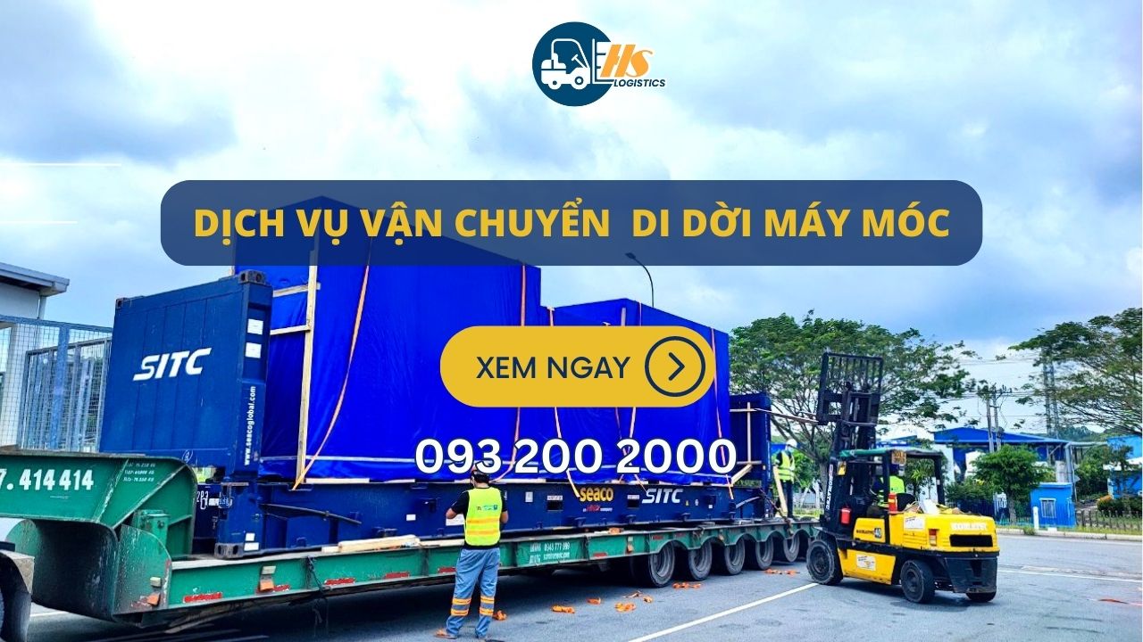 Di dời máy móc nhà máy tại Bình Dương - Hữu Sang Logistics