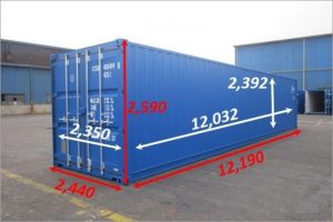 Kích thước container 40feet — Hữu Sang Logistics